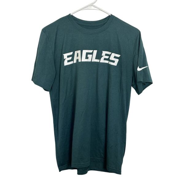 Nike Dri-Fit Philadelphia Eagles Short Sleeve Top Size Medium Swoosh Football - Picture 1 of 4